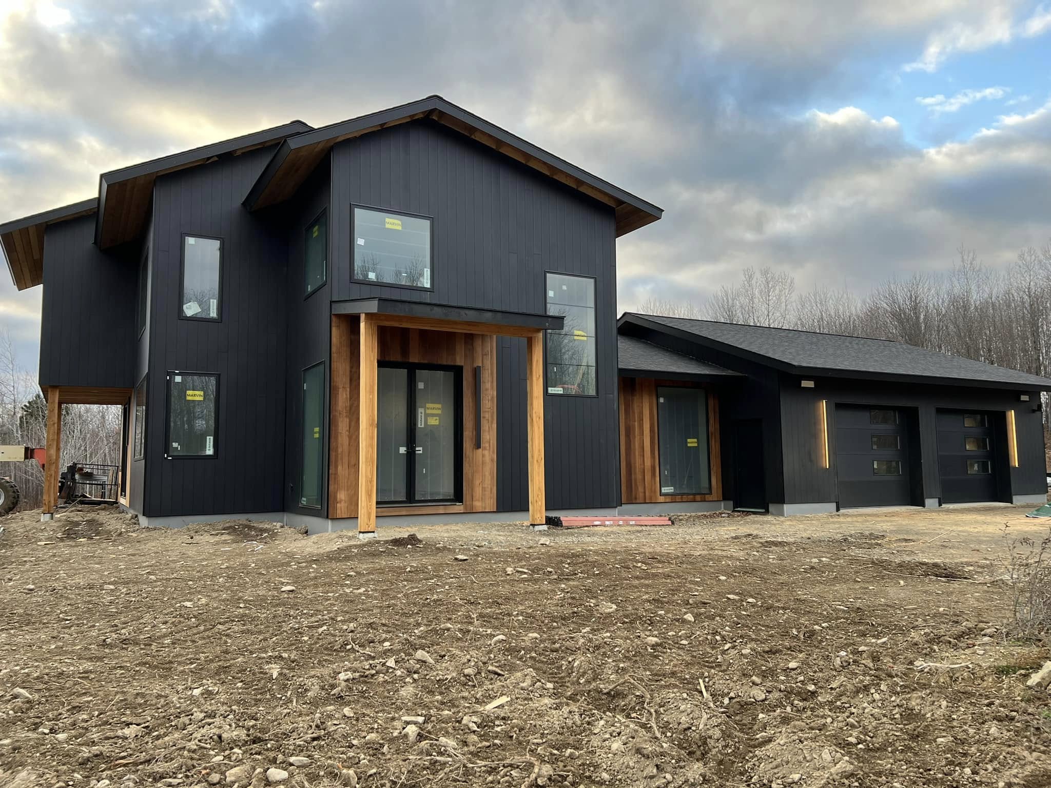 Completed new build exterior — Mapleton, ME